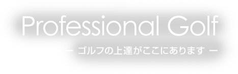 Professional Golf ー ゴルフの上達がここにあります ー